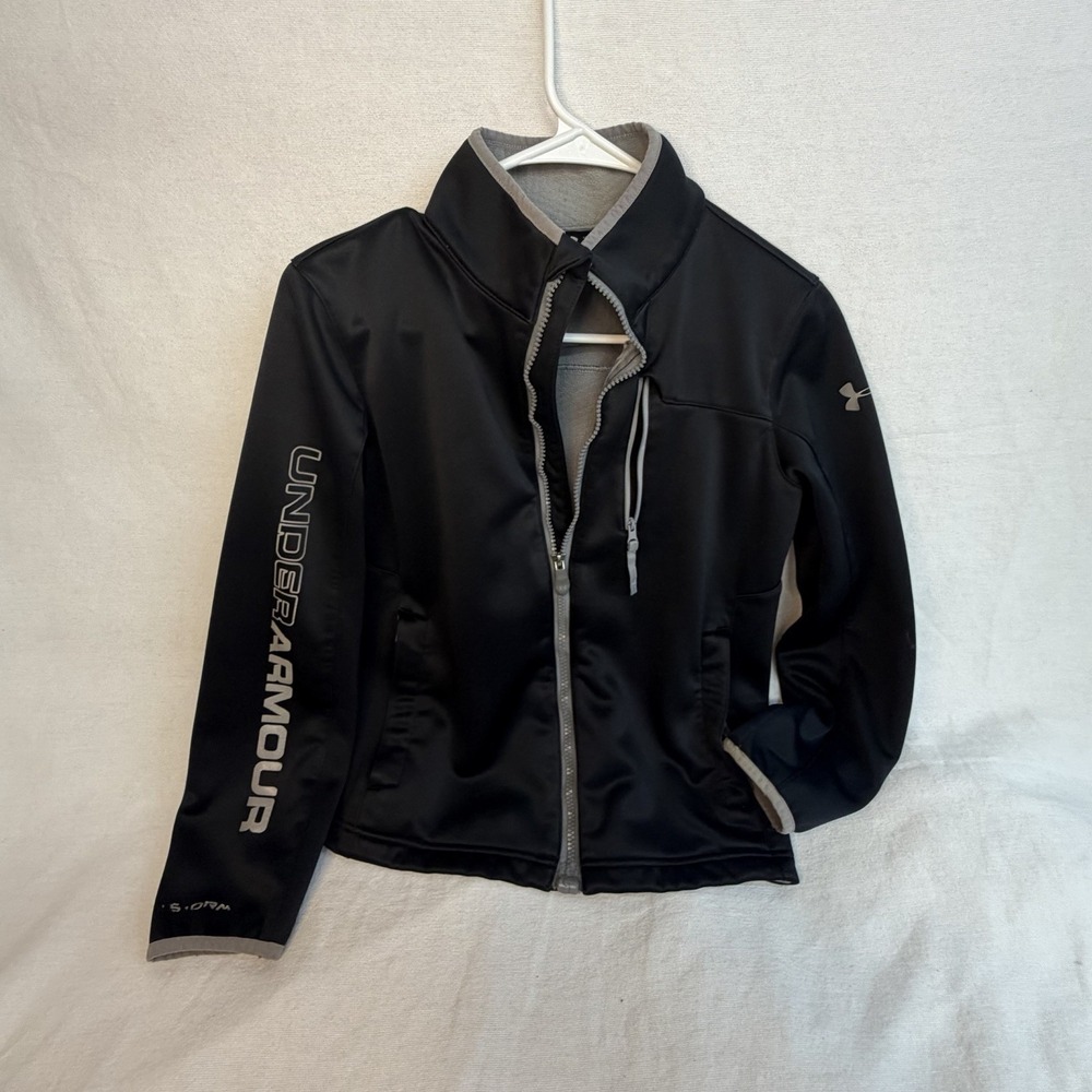 Under Armour UA Storm Coldgear Infrared Soft Shell Boys Jacket Youth Large Black
